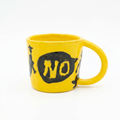 Just Say NO — Hand-Painted Yellow Statement Mug