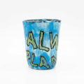 Always No Plan — Brand Logo Hand-Painted Blue Mug