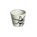 Devil Cat Tumbler — Hand-Drawn Black Line Cup