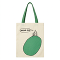 Dream Big — Hand-Printed Canvas Tote with Green Egg Motif